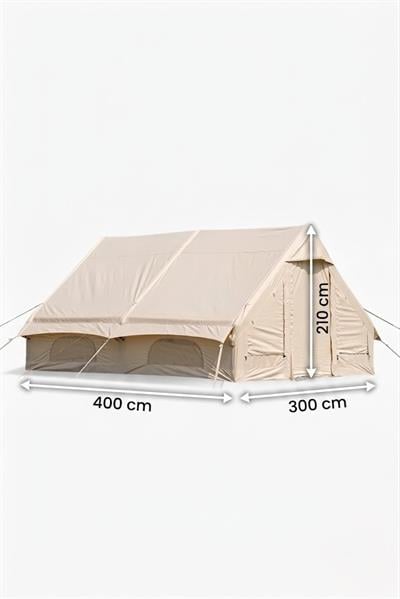 Çadır Dünyası 12 Kişilik Dev Şişme Kamp Çadırı - 400x300 cm - 210 cm Yükseklik