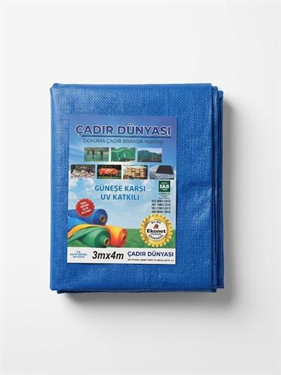 Çadır Dünyası 3x4 Metre Çok Amaçlı Koruma Brandası - Şişme Çadır ve Çardak Altı Zemin Koruma, UV Katkılı ve Su Geçirmez
