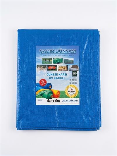 Çadır Dünyası 4x4 Metre Çok Amaçlı Koruma Brandası - Şişme Çadır ve Kare Çardak Altı Zemin Koruma, UV Katkılı ve Su Geçirmez