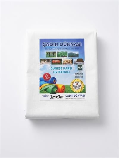Çadır Dünyası Çok Amaçlı Branda - Şişme Çadır ve Çardak Altı Zemin Koruma, UV Katkılı ve Su Geçirmez (3x3, 3x4, 4x4, 3x5 Ölçü Seçenekli)
