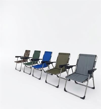 Çadır Dünyası Comfort Series Premium Kamp Sandalyesi - 130 kg Taşıma Kapasiteli, Çift Bardaklıklı, Güçlendirilmiş Çelik İskelet ve Nefes Alan Kumaş