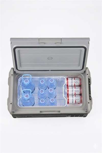 Çadır Dünyası OPBA 30 Litre Taşınabilir Araç Buzdolabı - 12V/24V Uyumlu, +10 ile -20°C Soğutma Kapasiteli, Alüminyum İç Hazneli Kompresörlü Soğutucu
