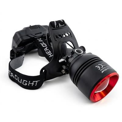 Çadır Dünyası Profesyonel 30W Kafa Lambası - 3000 Lümen, 1 KM Menzil, 10 Saat Test Edilmiş Çalışma Süresi, IPX-7 Su Geçirmez USB Şarjlı Taktik Lamba