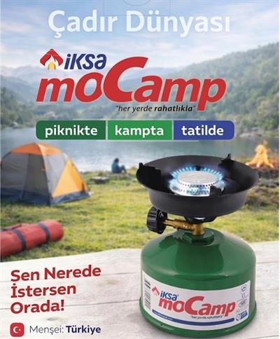 Çadır Dünyası Yerli Üretim Portatif Kamp Ocağı - Çakmak Gazı Dolumlu, Sabit Başlıklı, Ergonomik ve Hafif Piknik Ocağı