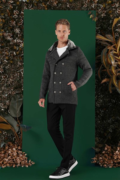 02 Slim Fit Antrasit Spor Kaban