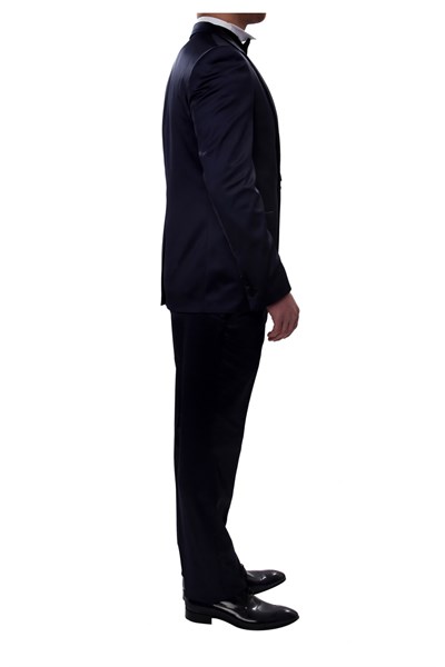027 Slim Fit Lacivert Black Takım Elbise