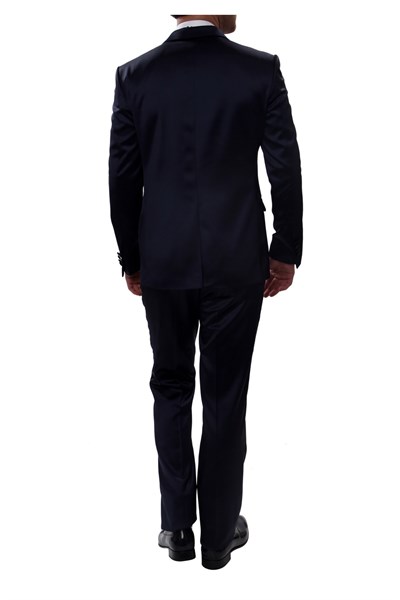 027 Slim Fit Lacivert Black Takım Elbise