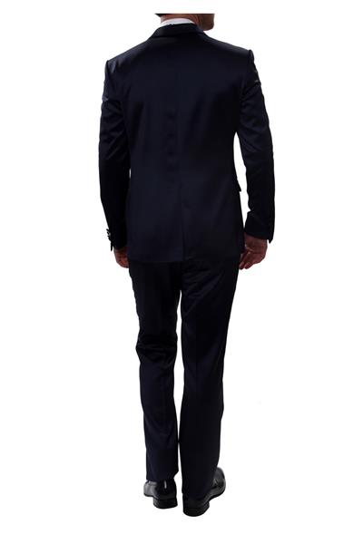 027 Slim Fit Lacivert Black Takım Elbise