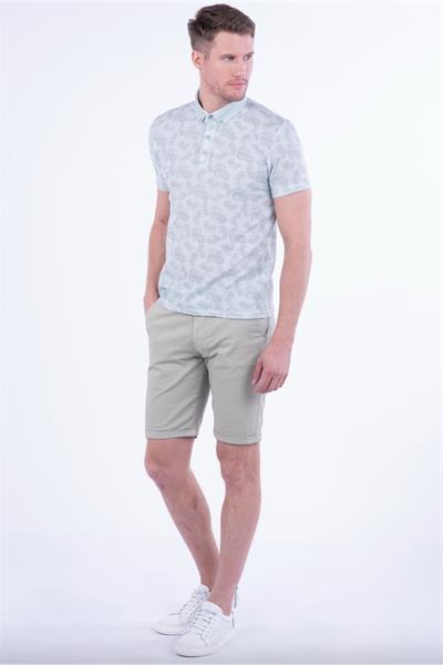 029 Slim Fit Nil Yeşili Bermuda