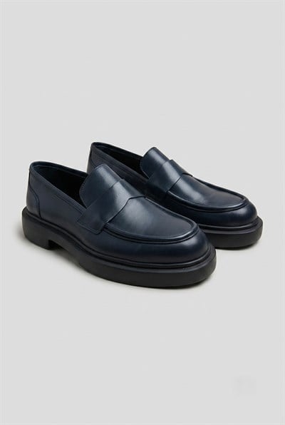 Lacivert Deri Loafer Ayakkabı 2026-10 