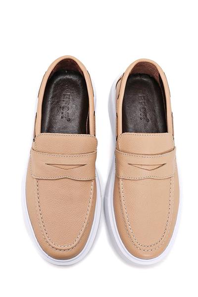 2071 Bej Klasik Ayakkabı