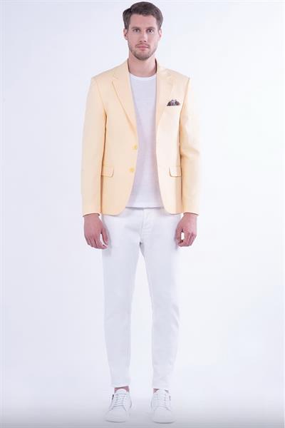 C 591 Sarı Klasik Ceket