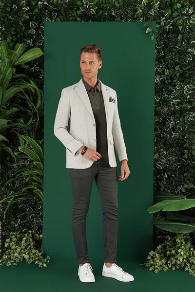 C 636 Slim Fit Mavi Spor Ceket