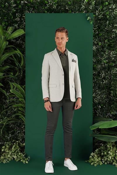 C 636 Slim Fit Mavi Spor Ceket