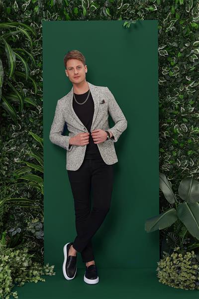 C 637 Slim Fit Siyah Spor Ceket