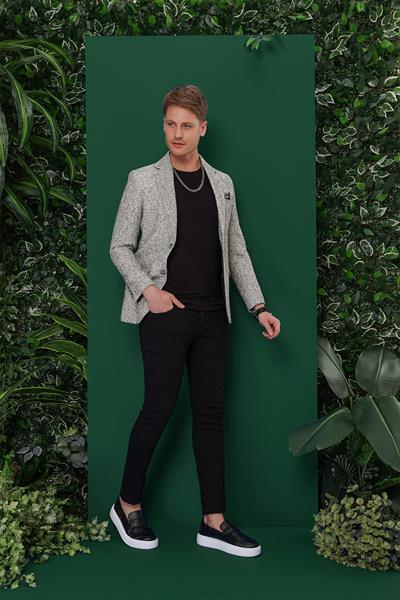 C 637 Slim Fit Siyah Spor Ceket