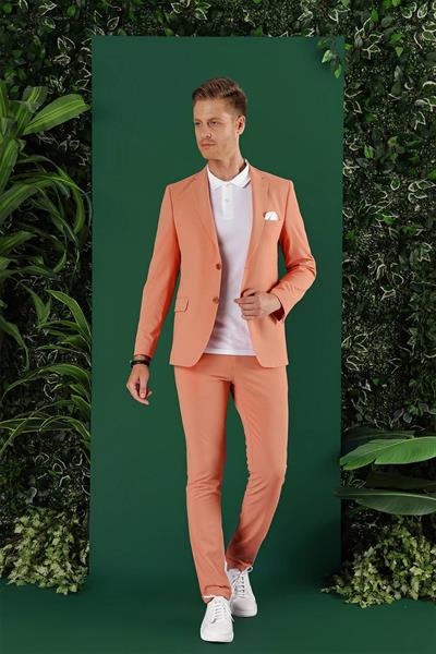 C 647 Slim Fit Mercan Spor Ceket