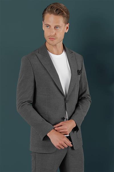 C 659 Slim Fit Antrasit Spor Ceket