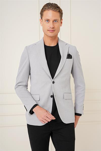C 686 Slim Fit Gri Spor Ceket