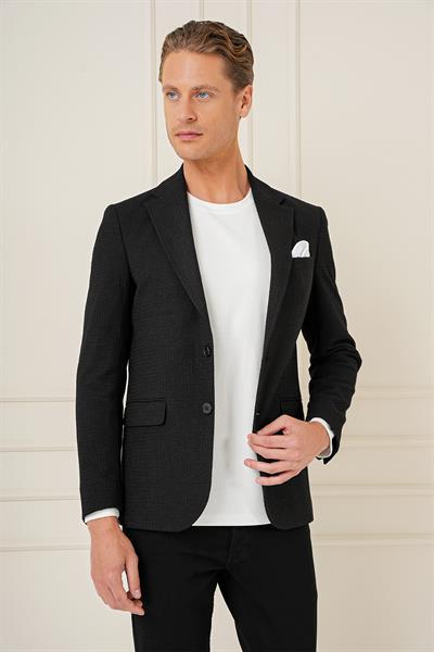 C 686 Slim Fit Siyah Spor Ceket