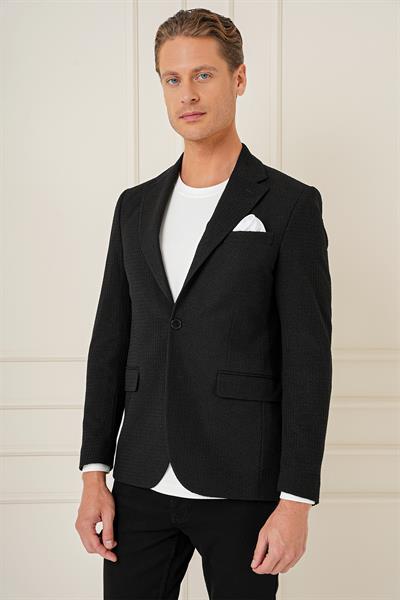 C 686 Slim Fit Siyah Spor Ceket