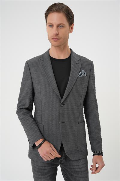 C 695 Slim Fit Antrasit Spor Ceket