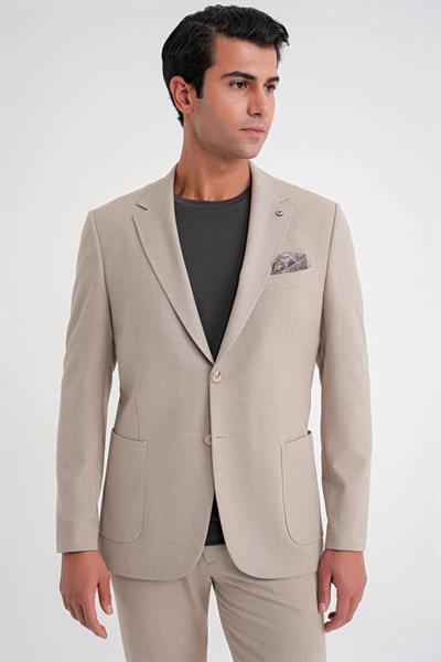 C 698 CEKET Regular Fit BEJ-1 CASUAL