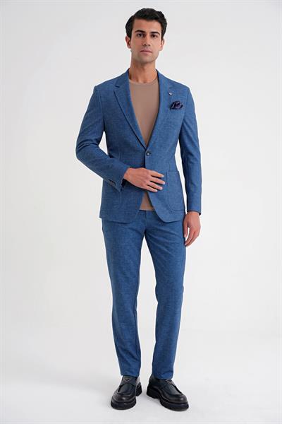 C 701 CEKET Regular Fit GECE MAVİSİ-1