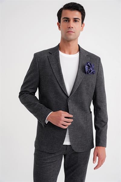 C 701 CEKET Regular Fit SİYAH-1