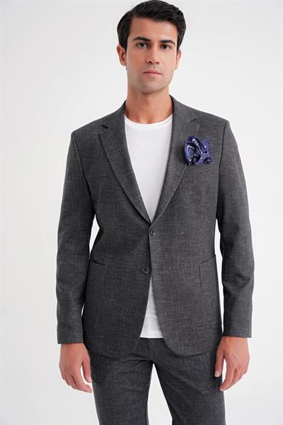 C 701 CEKET Regular Fit SİYAH-1