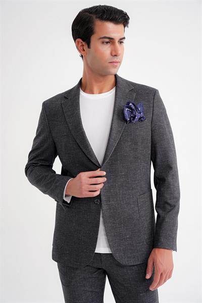 C 701 CEKET Regular Fit SİYAH-1