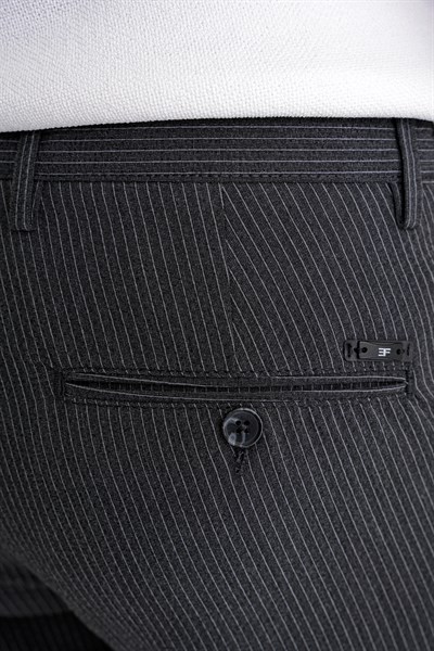 Comfort  Çizgili  SİYAH  P 1218  PANTOLON