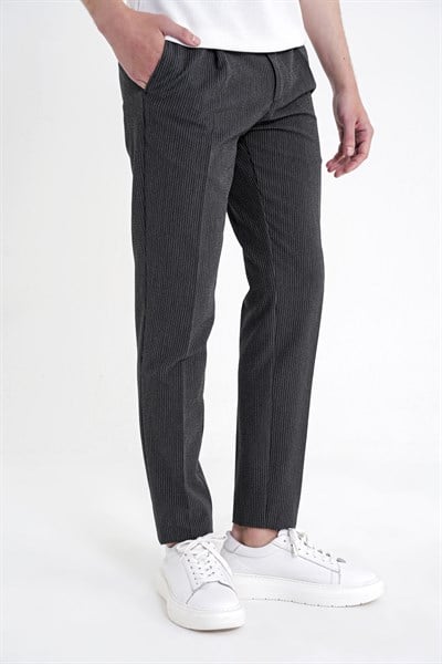 Comfort  Çizgili  SİYAH  P 1218  PANTOLON