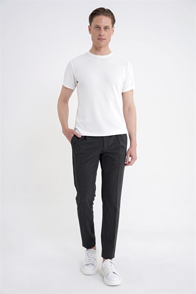 Comfort  Çizgili  SİYAH  P 1218  PANTOLON