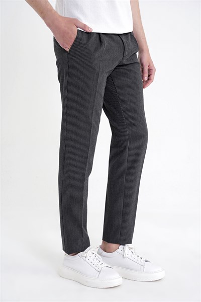 Comfort  Çizgili  SİYAH  P 1218  PANTOLON