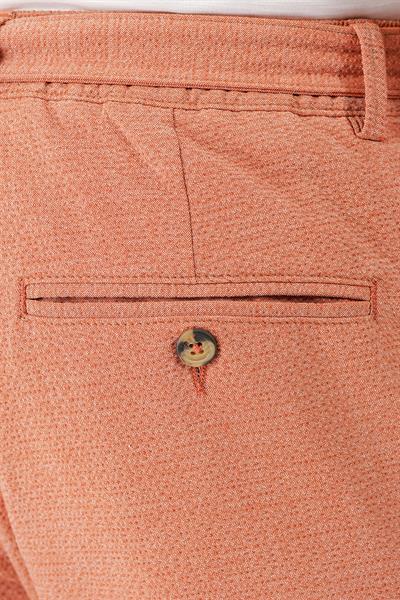 Comfort Fit Belden Kumaş Kemerli Pamuk Oranj Jogger Pantolon P 1154