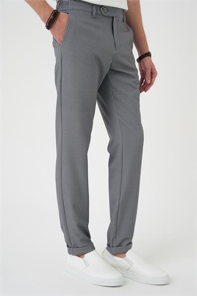 Comfort Fit Beli Lastikli Siyah Jogger Pantolon  P 1181