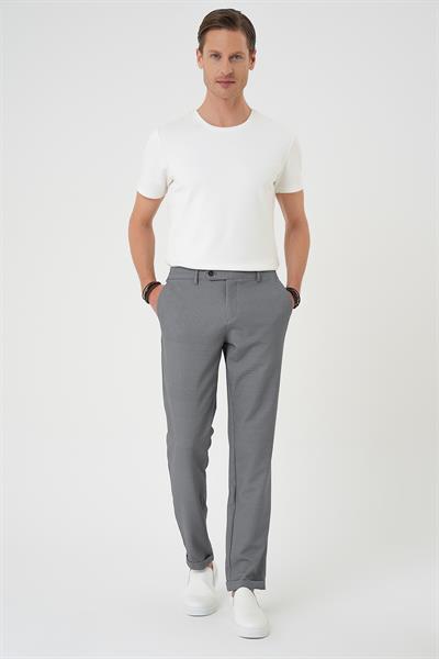 Comfort Fit Beli Lastikli Siyah Jogger Pantolon  P 1181