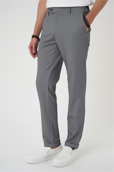 Comfort Fit Beli Lastikli Siyah Jogger Pantolon  P 1181