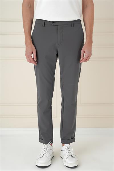 Comfort Fit Beli Lastikli Yan Cep Füme Jogger Pantolon P 1150