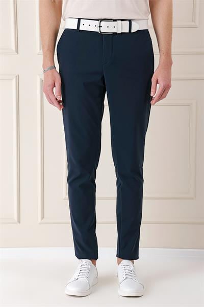 Comfort Fit Beli Lastikli Yan Cep Lacivert Jogger Pantolon P 1150