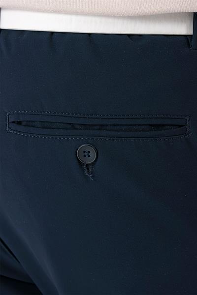 Comfort Fit Beli Lastikli Yan Cep Lacivert Jogger Pantolon P 1150