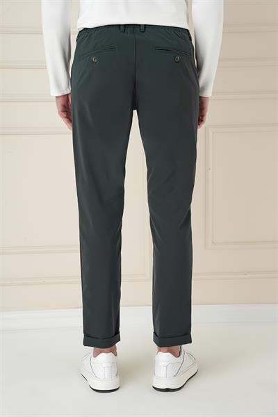 Comfort Fit Beli Lastikli Yan Cep Nefti Jogger Pantolon P 1150