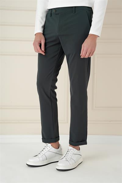 Comfort Fit Beli Lastikli Yan Cep Nefti Jogger Pantolon P 1150