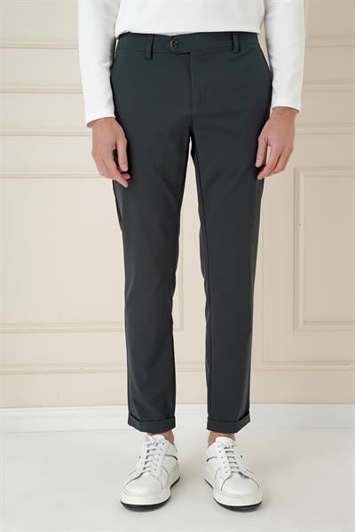 Comfort Fit Beli Lastikli Yan Cep Nefti Jogger Pantolon P 1150