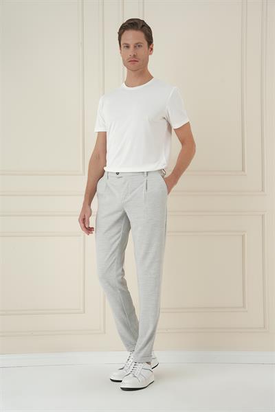 Comfort Fit Gofre Dokulu Beli Lastikli Pileli Taş Jogger Pantolon P 1174