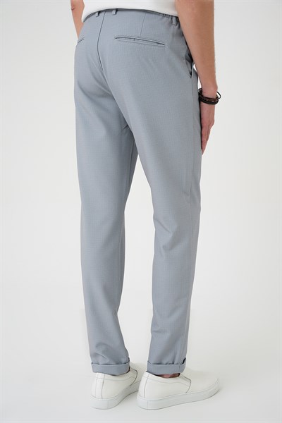 Comfort Fit Rahat Kalıp Beli Lastikli Gri Jogger Pantolon  P 1181
