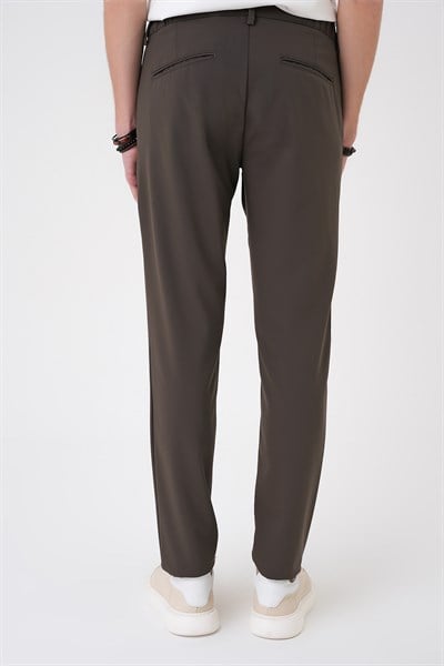 Comfort Fit Rahat Kalıp Beli Lastikli Toprak Jogger Pantolon  P 1184