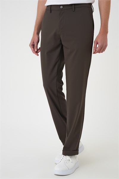 Comfort Fit Rahat Kalıp Beli Lastikli Toprak Jogger Pantolon  P 1185