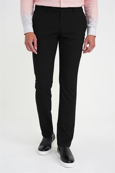 Comfort Fit Rahat Kalıp Beli Lastikli Yandan Tokalı Esnek Lacivert Jogger Pantolon P 1178